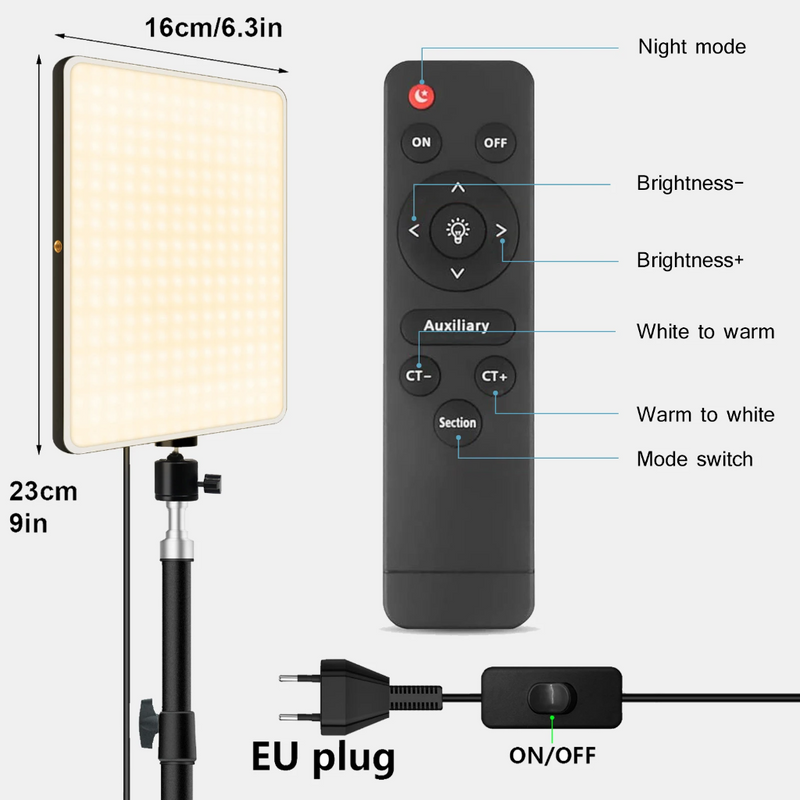 Painel LED: Iluminação Profissional para Fotografia e Streaming