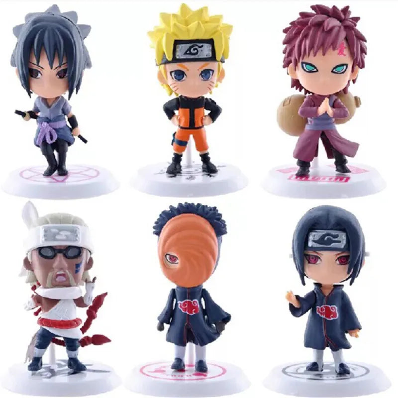 Naruto Sasuke Gaara Uchiha Madara Figura, 2 Estilo Personalidade Base Mini Figur