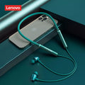 Lenovo-HE05X Fones De Ouvido Bluetooth, Tampões À Prova D 'Água, HiFi Sou