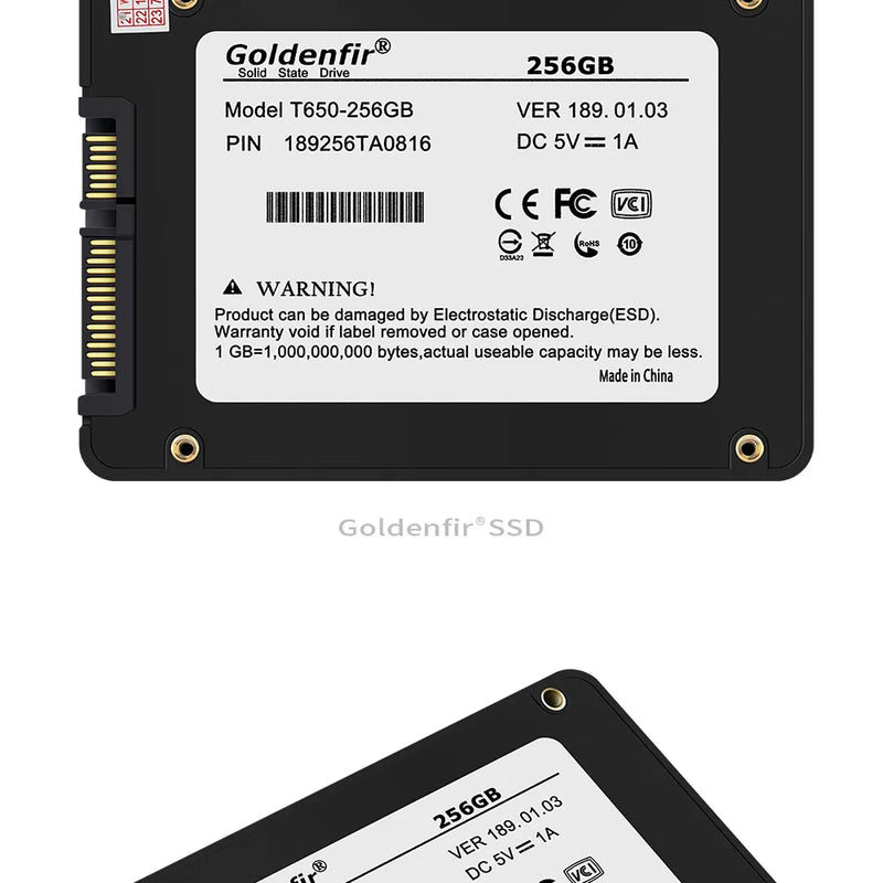 Goldenfir SSD 2,5": Desempenho de Próxima Geração para Todas as Necessidades