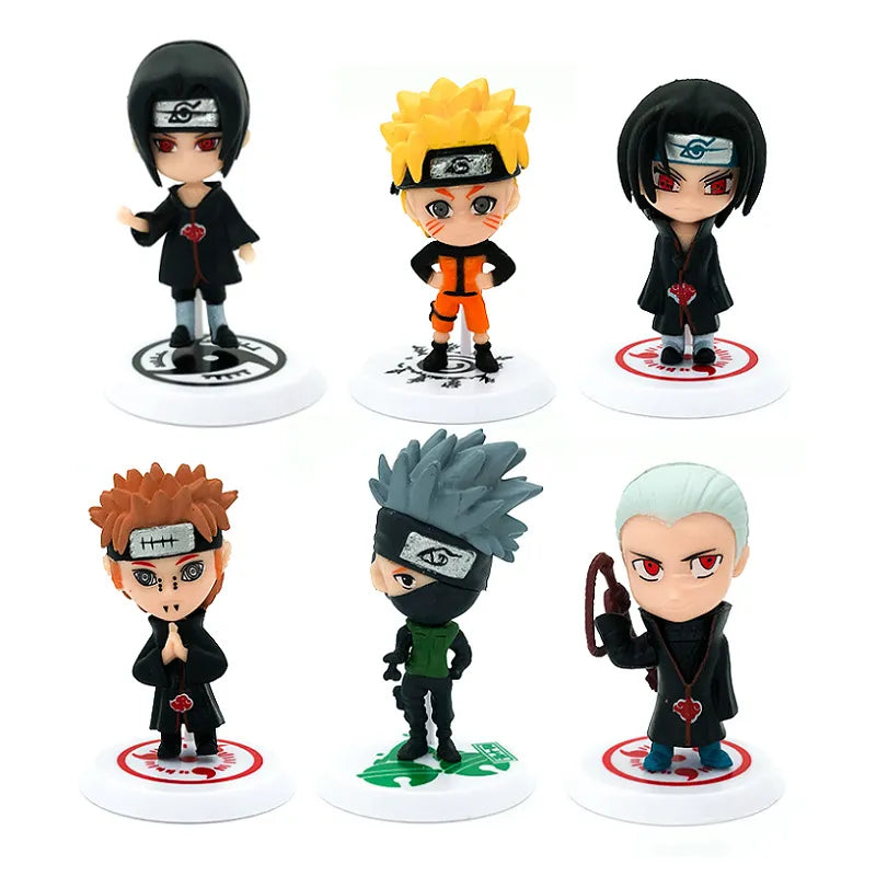 Naruto Sasuke Gaara Uchiha Madara Figura, 2 Estilo Personalidade Base Mini Figur