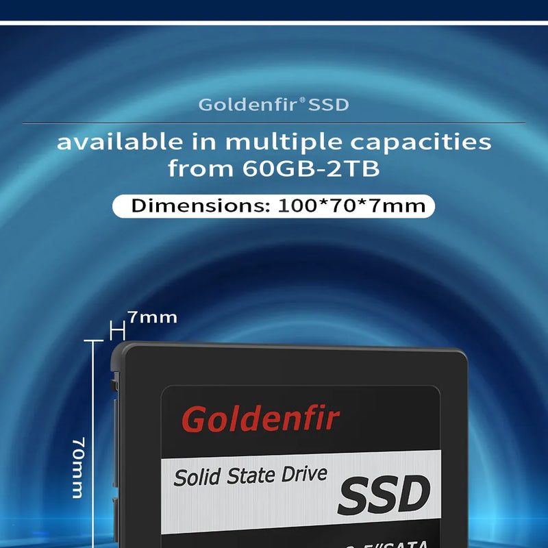 Goldenfir SSD 2,5": Desempenho de Próxima Geração para Todas as Necessidades