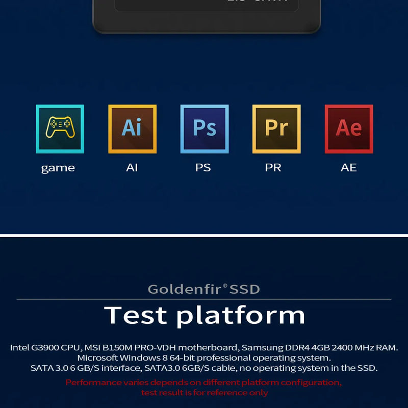 Goldenfir SSD 2,5": Desempenho de Próxima Geração para Todas as Necessidades