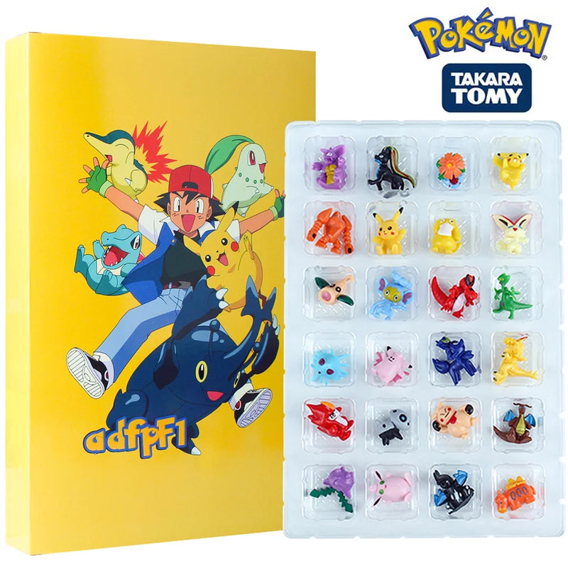 Pokémon Pikachu Anime Figure Set para Crianças, Action Figure Kawaii