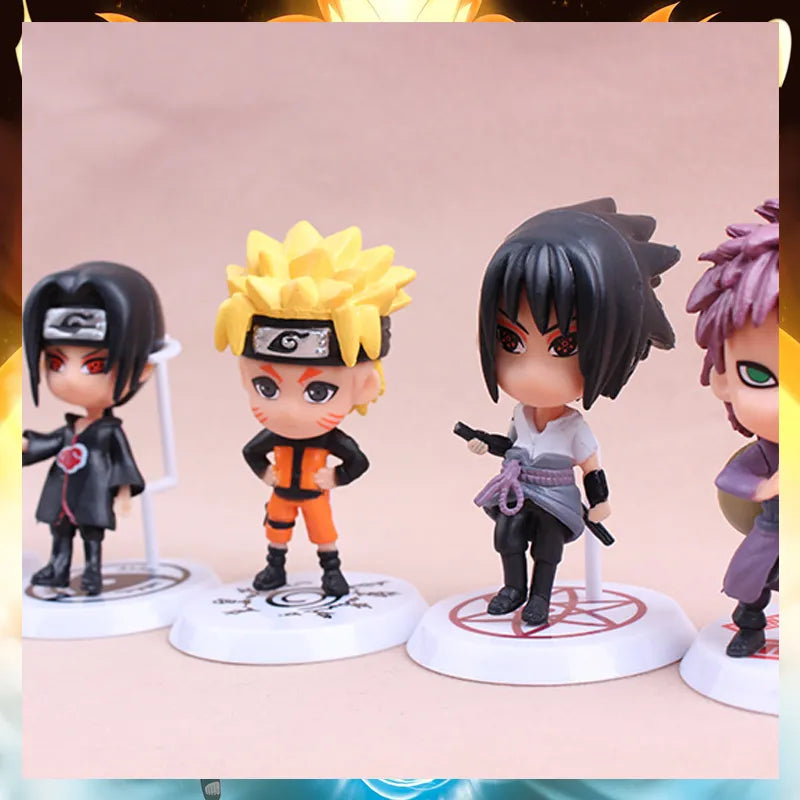 Naruto Sasuke Gaara Uchiha Madara Figura, 2 Estilo Personalidade Base Mini Figur