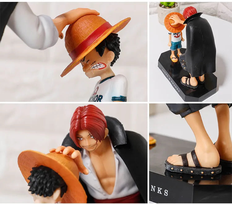 Figura de ação de anime One Piece, Quatro Imperadores, Hastes, Chapéu de Palha