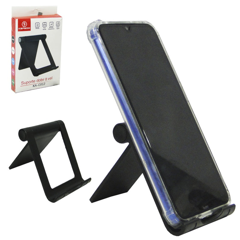 Suporte para Celular Dobrável KAC012 - Conveniência e Versatilidade em Suas Mãos!