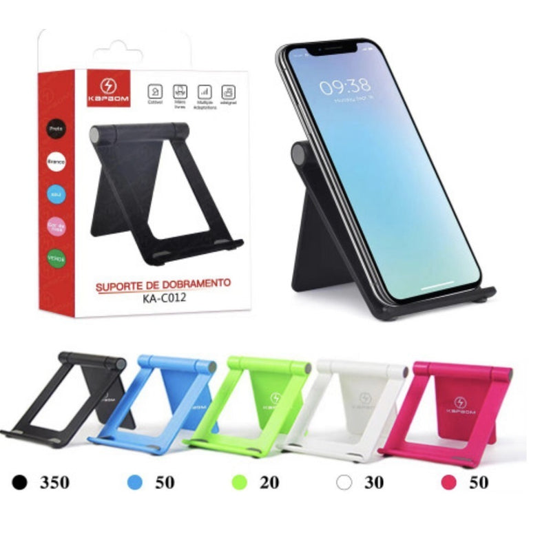 Suporte para Celular Dobrável KAC012 - Conveniência e Versatilidade em Suas Mãos!